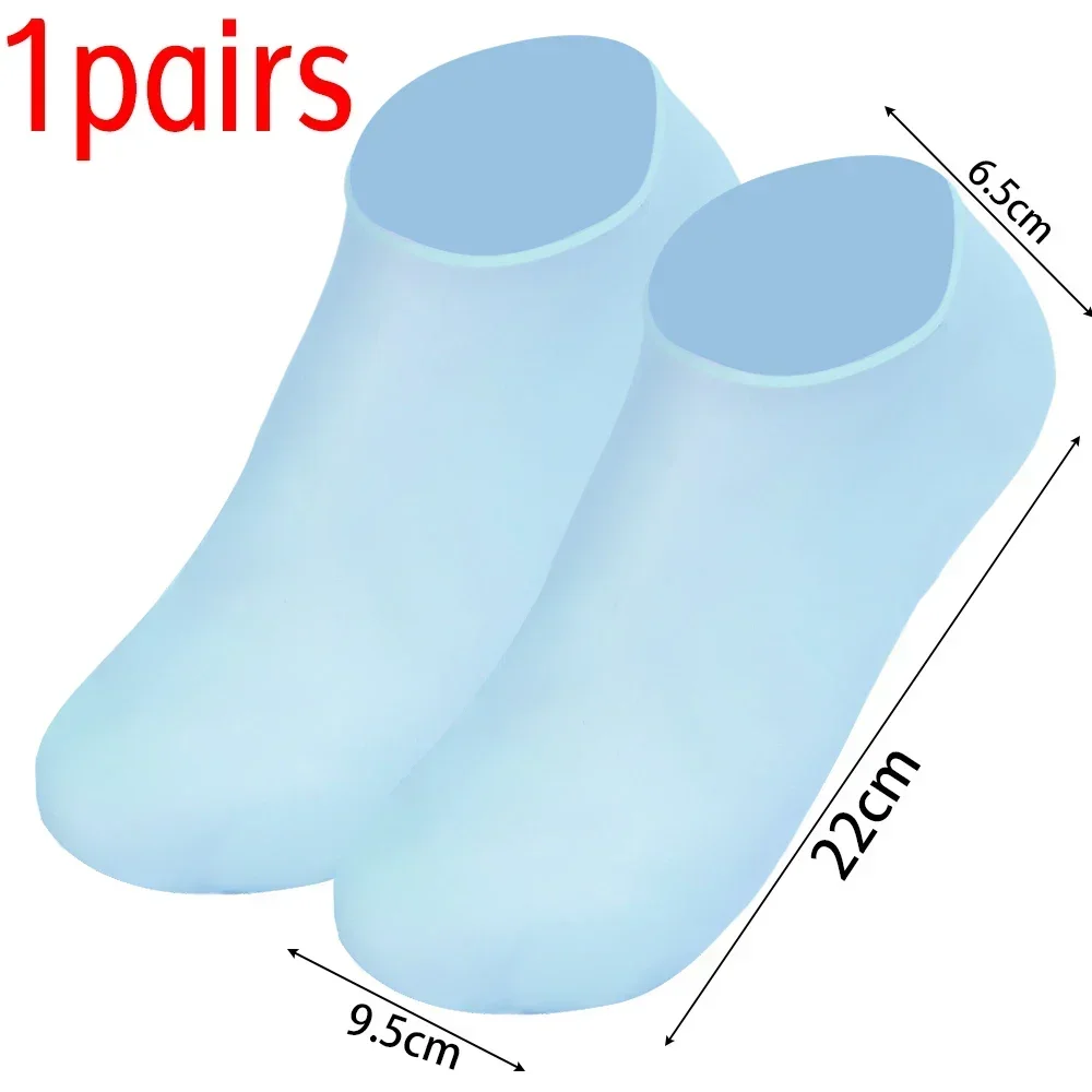 Chaussettes en silicone anti-Contation pour les pieds, 1 à 5 paires, respirantes, exextensibles, gel, suppression de la fréquence, hydratant pour la peau, outil de massage des pieds: vert clair