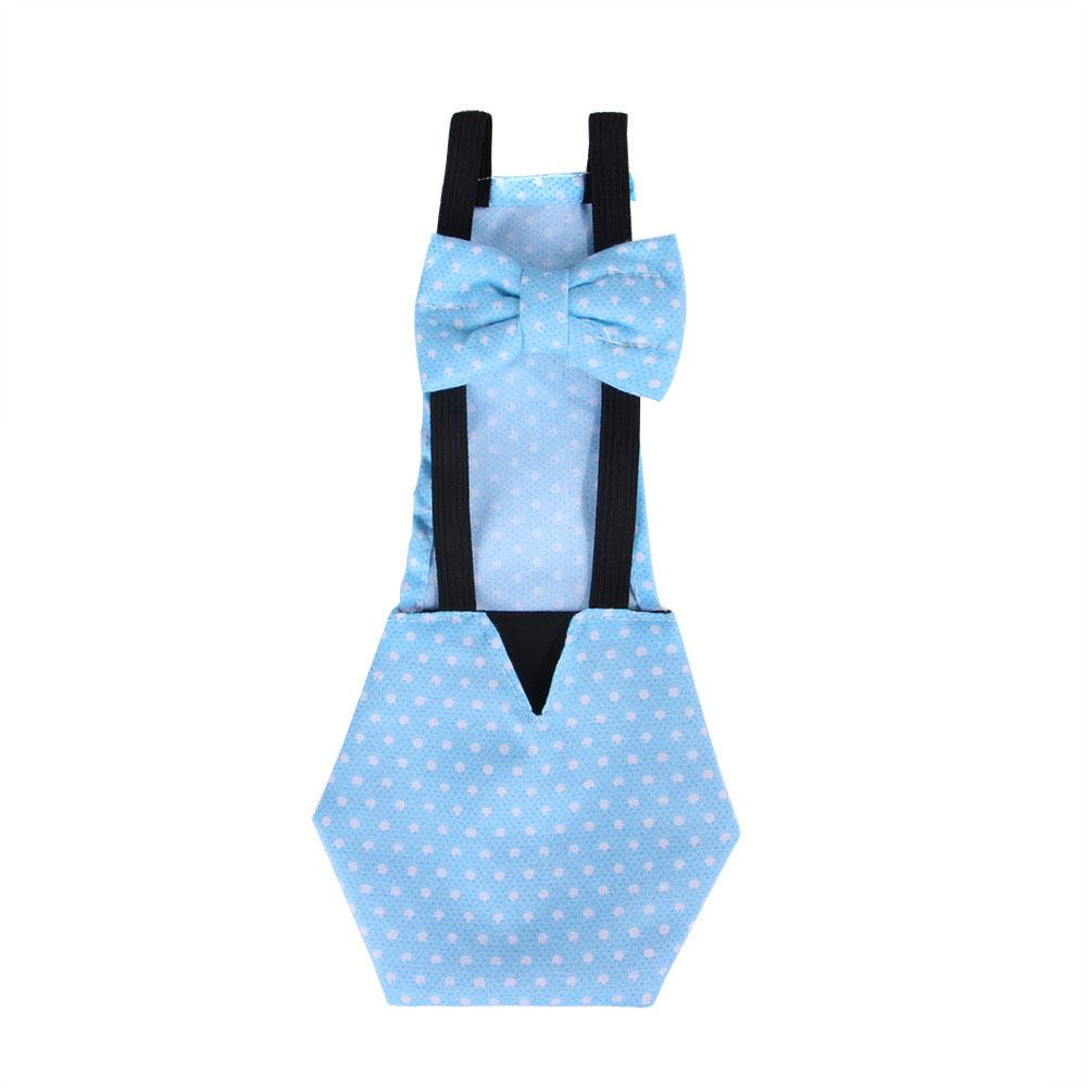 Duck Chicken Diaper Poultry Cotton Waterproof Diaper Adjustable Reusable Nappy Farm Goose Hen Polka Dot Decorate Pant: Blue