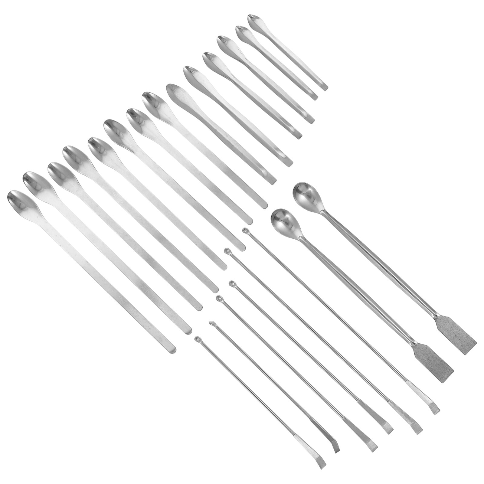 Cuchara de medición Micro DE 22 piezas, espátula para Medicina de Laboratorio, cuchara de muestreo útil para experimentos