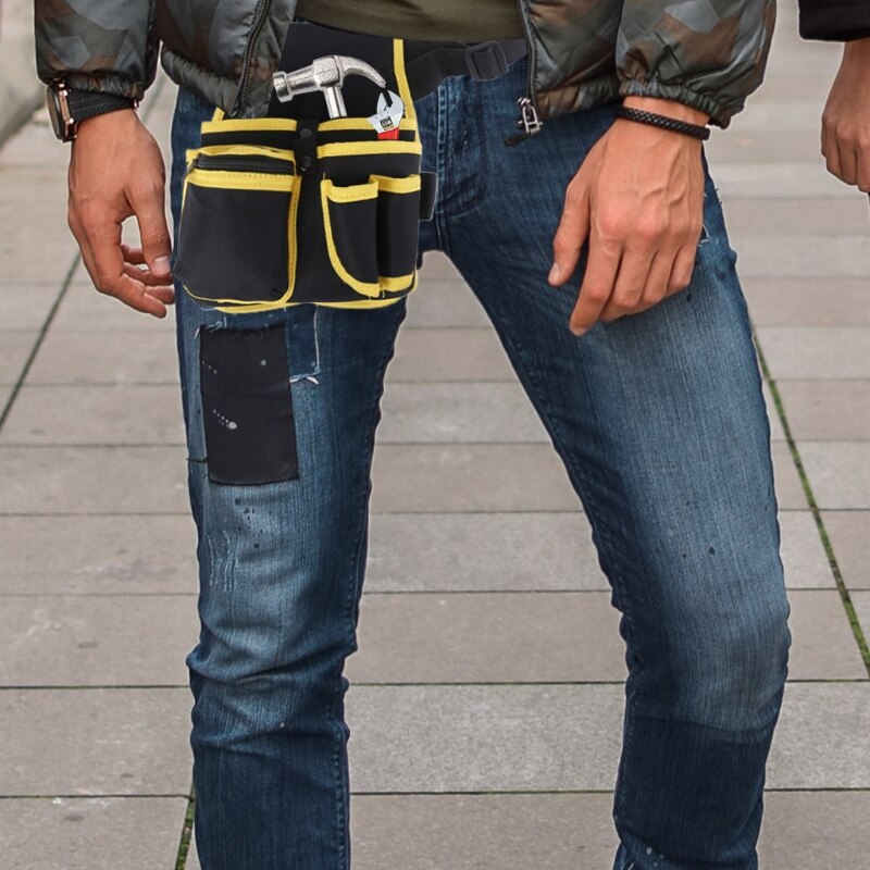 Multifunctional Tool Pouch Hardware Electrician Toolkit Drill Holster Waist Wrench Screwdriver Tool Bag