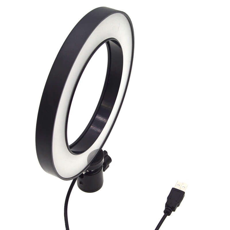 Regulable Led estudio Cámara anillo luz foto teléfono Video luz anular lámpara Selfie Stick anillo Luz de relleno para Canon