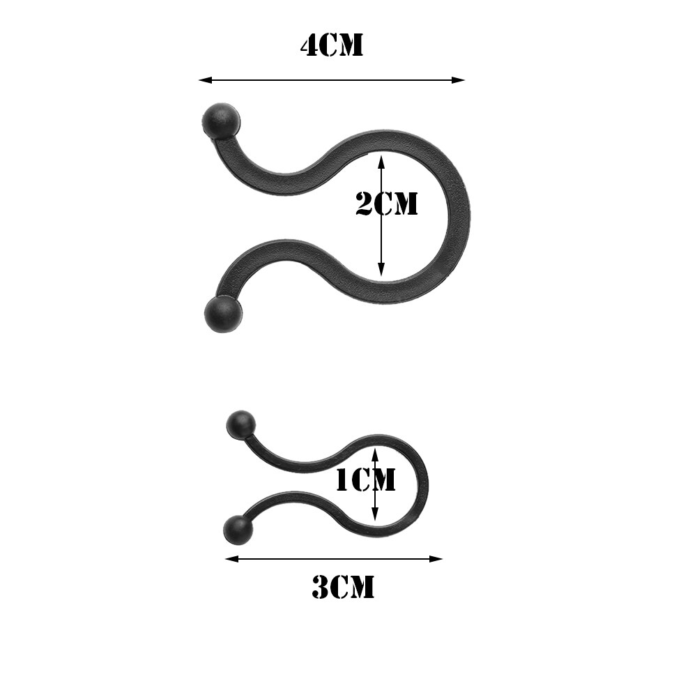 20/30 Stck dauerhaft Draht Clip Verschluss Halfter Gewinde Kopfhörer Kabel wickeln Linie Wickler Twist Krawatte Kabel Veranstalter Draht Clip