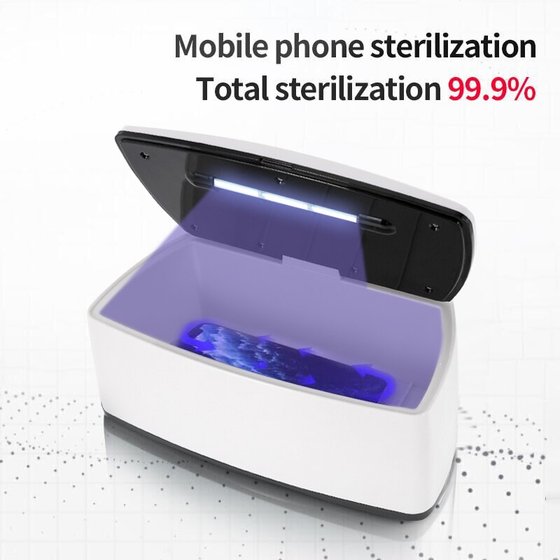 99.9% Ozone UV Light Sterlizer Box Double Disinfection Home Dry Manicure ToolBox Ozone Generator Sterilizer for Cell Phone