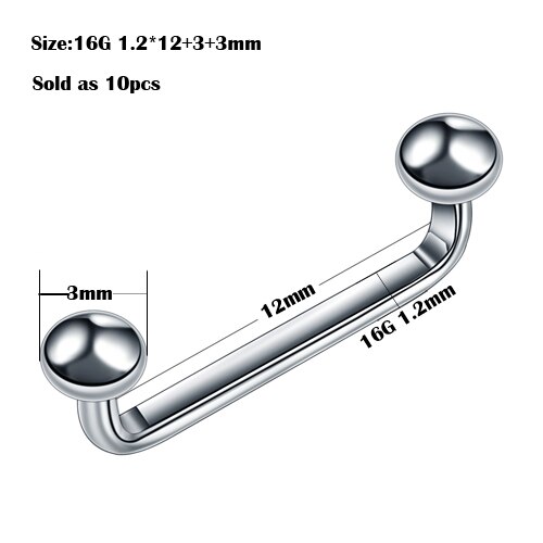 10 stuks/partij  g23 titanium oppervlakte barbell 14g 16g micro dermale piercings kristal dermale anker piercings lichaamssieraden piercings: Stijl 7