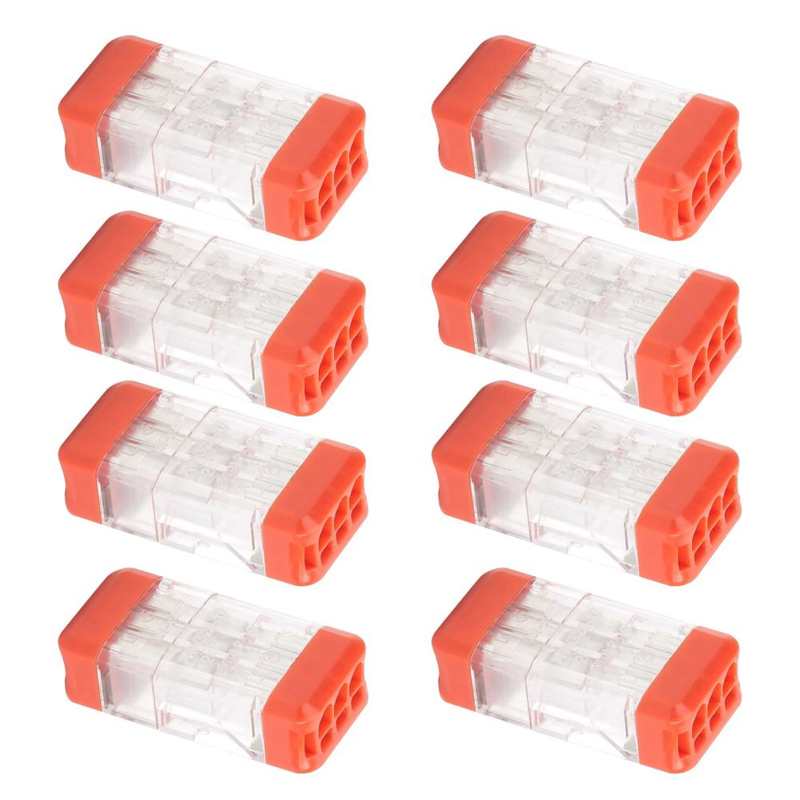 electric meter power meter Quick Connectors Transparent 2-In-4-Out Wire Block Terminal 24A 450V Multipurpose energy