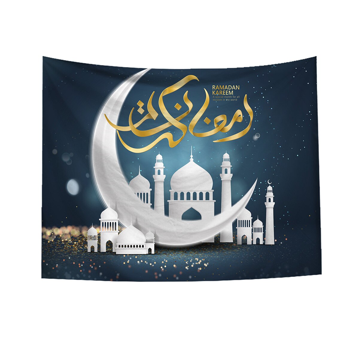 Islamitische ramadan wandtapijt kamerdecoratie achtergrond doek muur huisdecoratie hangend wandtapijt thuis muurschildering strandlaken stijl: 4