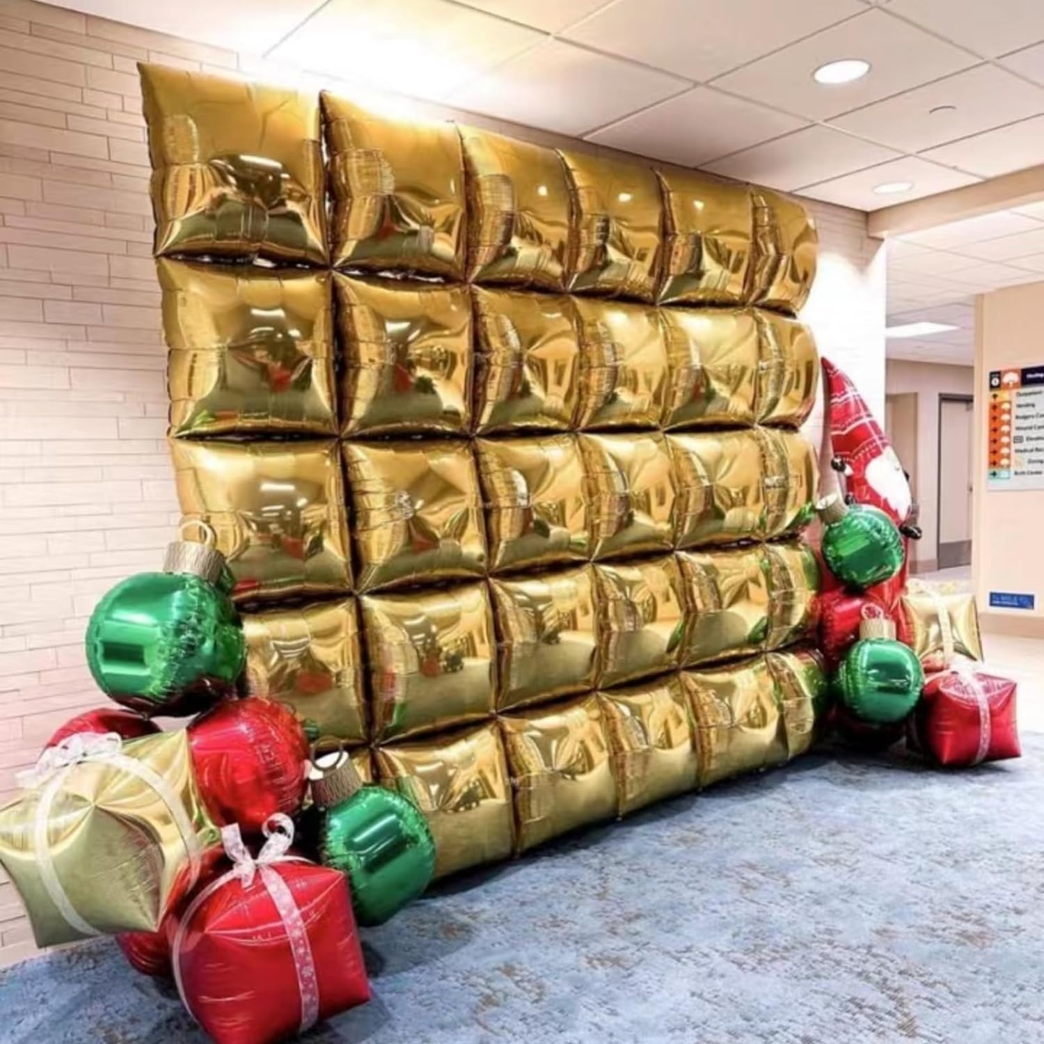 50/25 Stuks Chroom Goud Zilver Vierkante Folie Ballonnen Muur Dubbelzijdig Vierkante Ballon Voor Bruiloft Verjaardag Christmas party Achtergronden