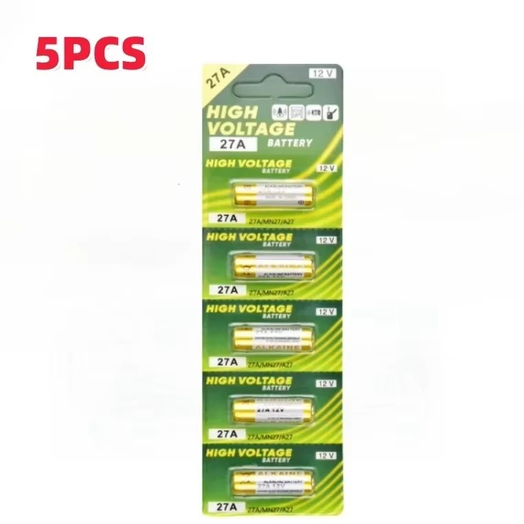 5-60PCS 27A 12V Batterie A27 27A G27A MN27 MS27 GP27 V27GA Für Türklingel, rollladen, Garage tür Fernbedienung, Trockenen Alkaline Batterie: YELLOW