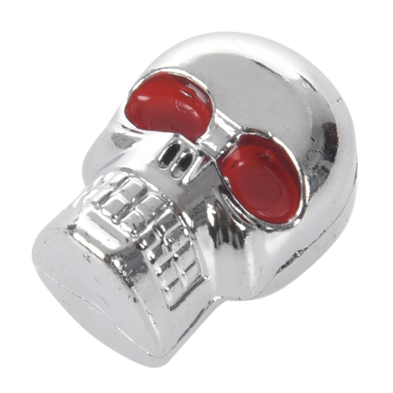 4 pièces 5mm Chrome crâne rouge oeil plaque d'immatriculation acrylique Tag cadre pare-brise garniture boulons vis fantastique remplacement universel ajustement Hotro
