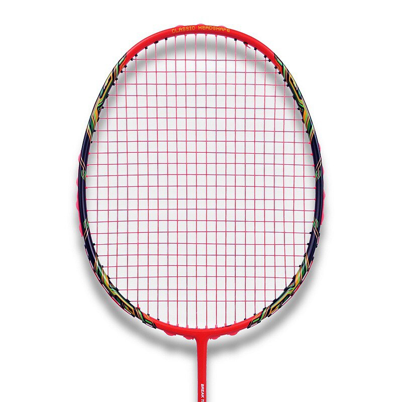 8U 65G Badminton Racket Full Carbon Ultralight Offensive Single Paddle Speed Force Racket With Over Grip Box 22-30 LBS