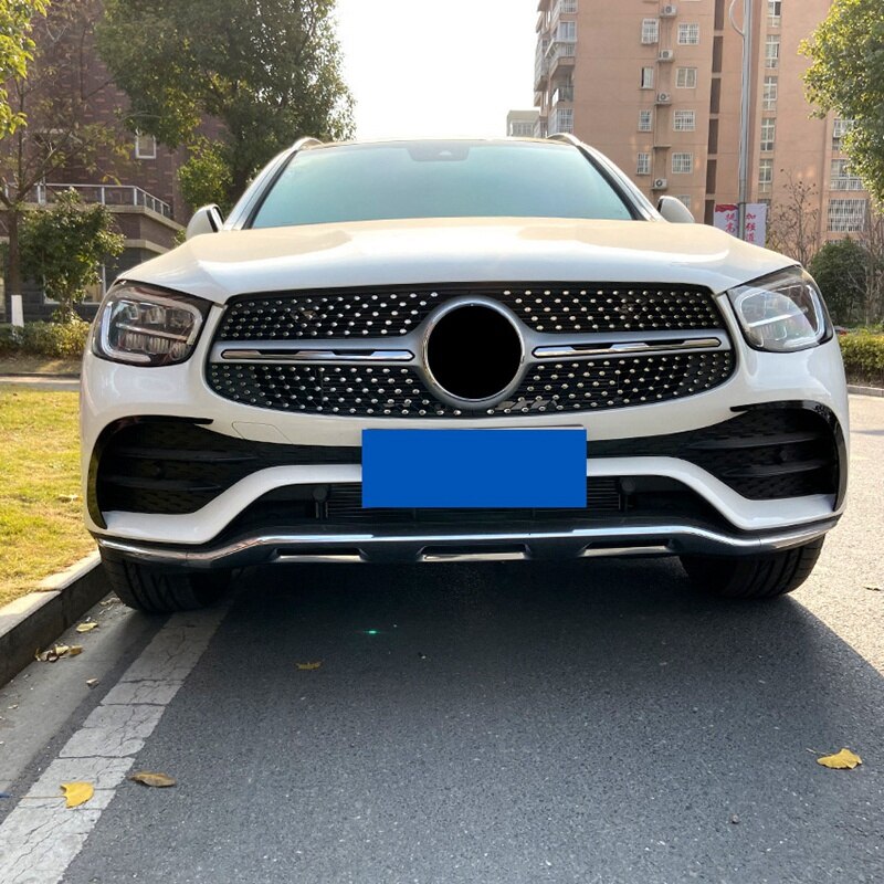 Car Front Bumper Splitter Spoiler Side Decorative Covers Trim Strips for Mercedes Benz GLC Class GLC260 GLC300 for AMG