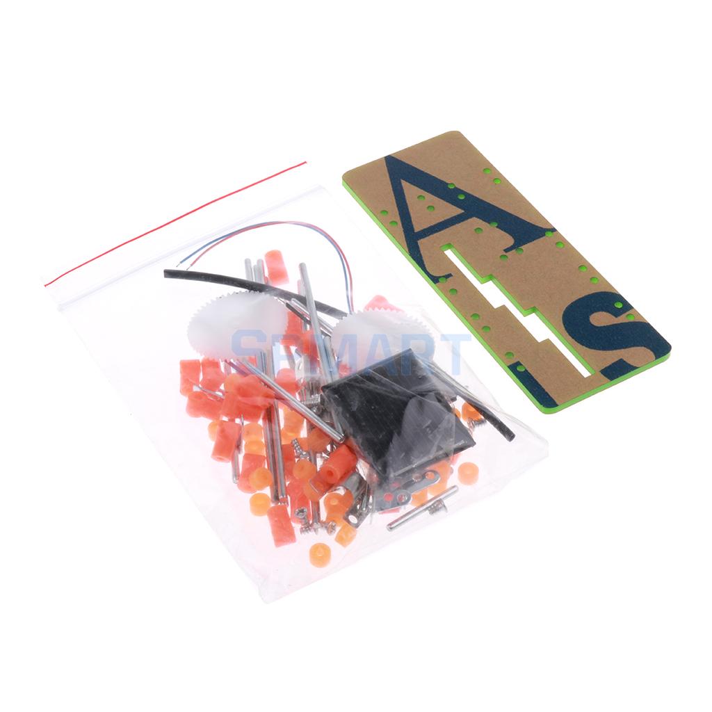 DIY Assembled Solar Powered Four Feet Robot Walking Model Kits Science Technology Toy