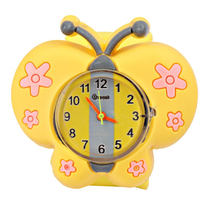 Kinderen Horloges Slap Cartoon Siliconen Sporthorloge Kids 3D Creatieve Quartz Leuke Vlinder Pat Cirkel Horloge Baby Klok