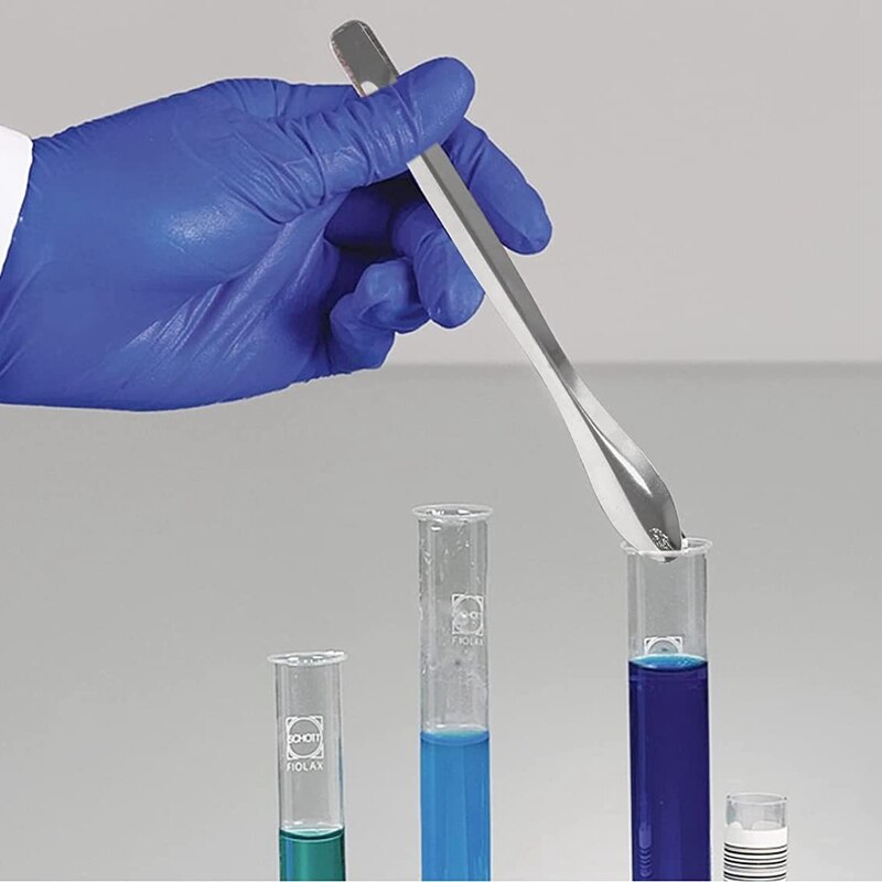 Espátula de laboratorio de acero inoxidable, cuchara de laboratorio de 15 piezas, cuchara pequeña de laboratorio Micro-Scoop para mezcla de muestreo de reactivos