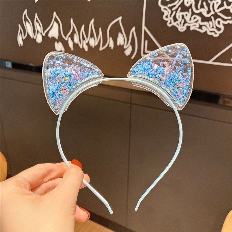 1Pcs Leuke Kat Oren Hoofdband Baby Meisjes Haarband Koreaanse Kinderen Prinses Kids Haarband Props Party Meisjes Haar accessoires: 4