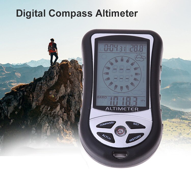 DS302 Altimeter 8 in 1 MultiFunction Electronic Altimeter Barometric