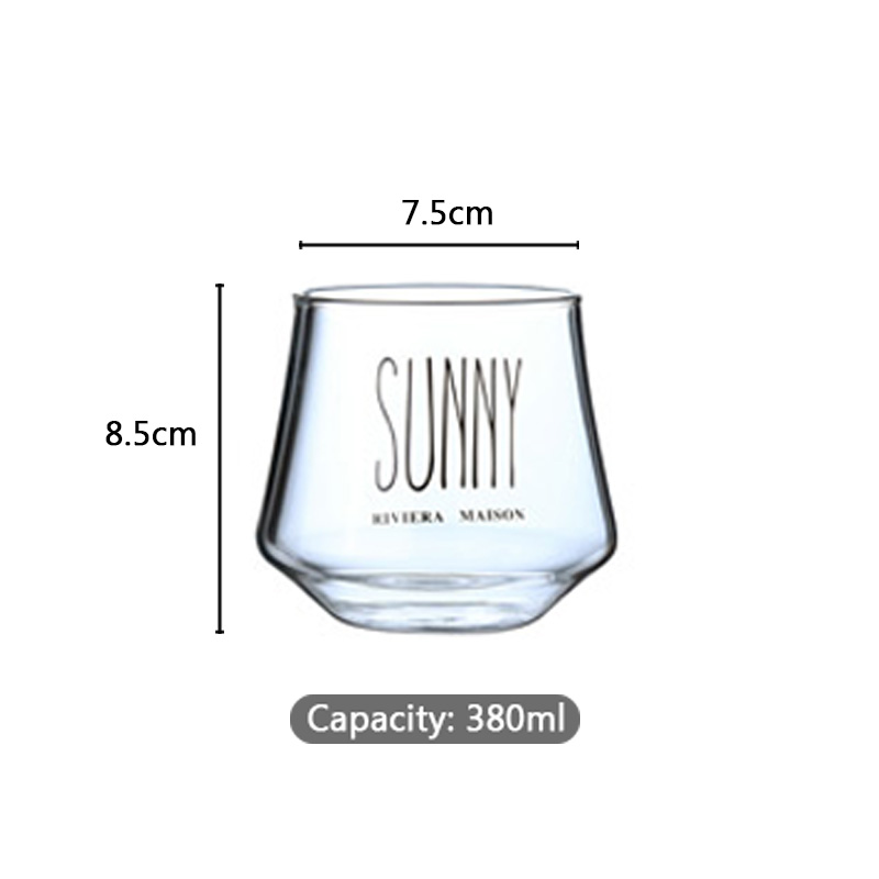 Enkla stunder soligt 380/450 ml frukost mjölk kopp kaffe te mugg vin whisky öl glas bröllop glas heminredning: Liten 380ml