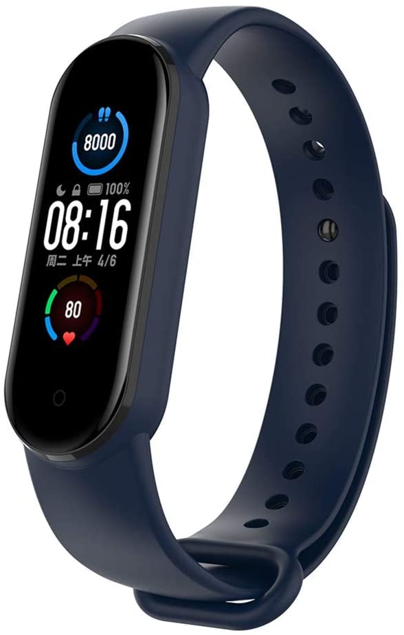 Gratis Digitale Smart Band Pols Band Horloge Waterdicht Smart Horloge Hartslag Bloeddruk Sleep Monitor Bluetooth Connecti: Blue