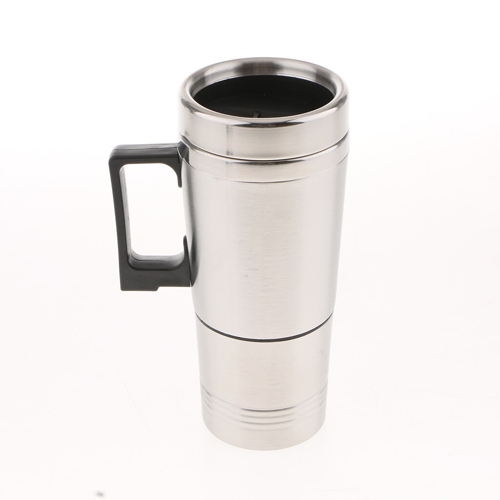 12v Electric Heating Cup Car Electric Thermal Heated Travel Mug Cup for Van Caravan Stainless Steel Travel Mugs