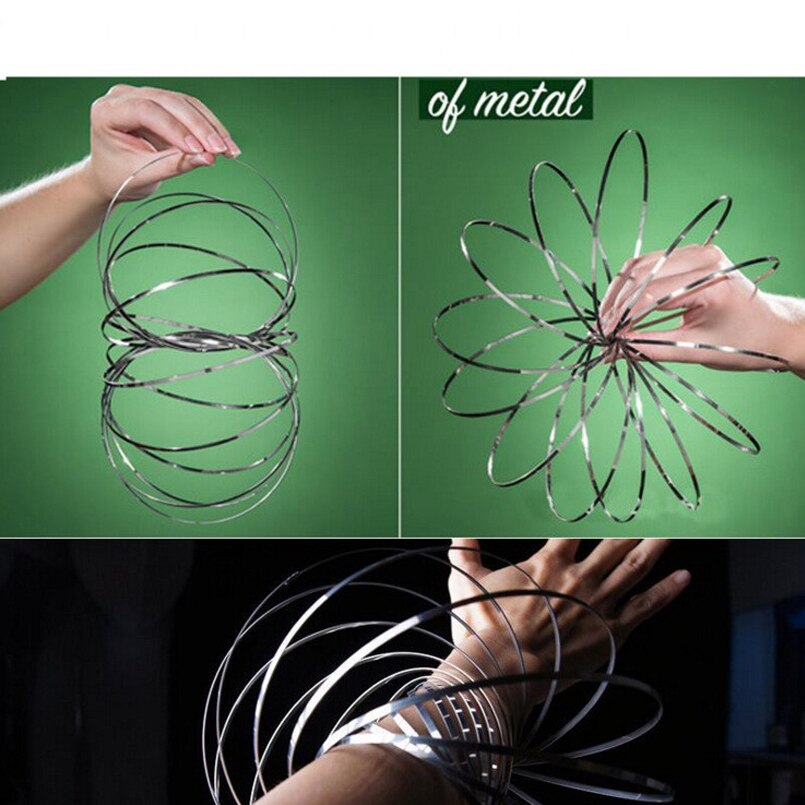 Toroflux Amazing Flow Toy Flow Ring Kinetic Spring Toys FlowRing Kinetic Spring Toy 3D Sculpture Ring Amazing Flow Ring Toy