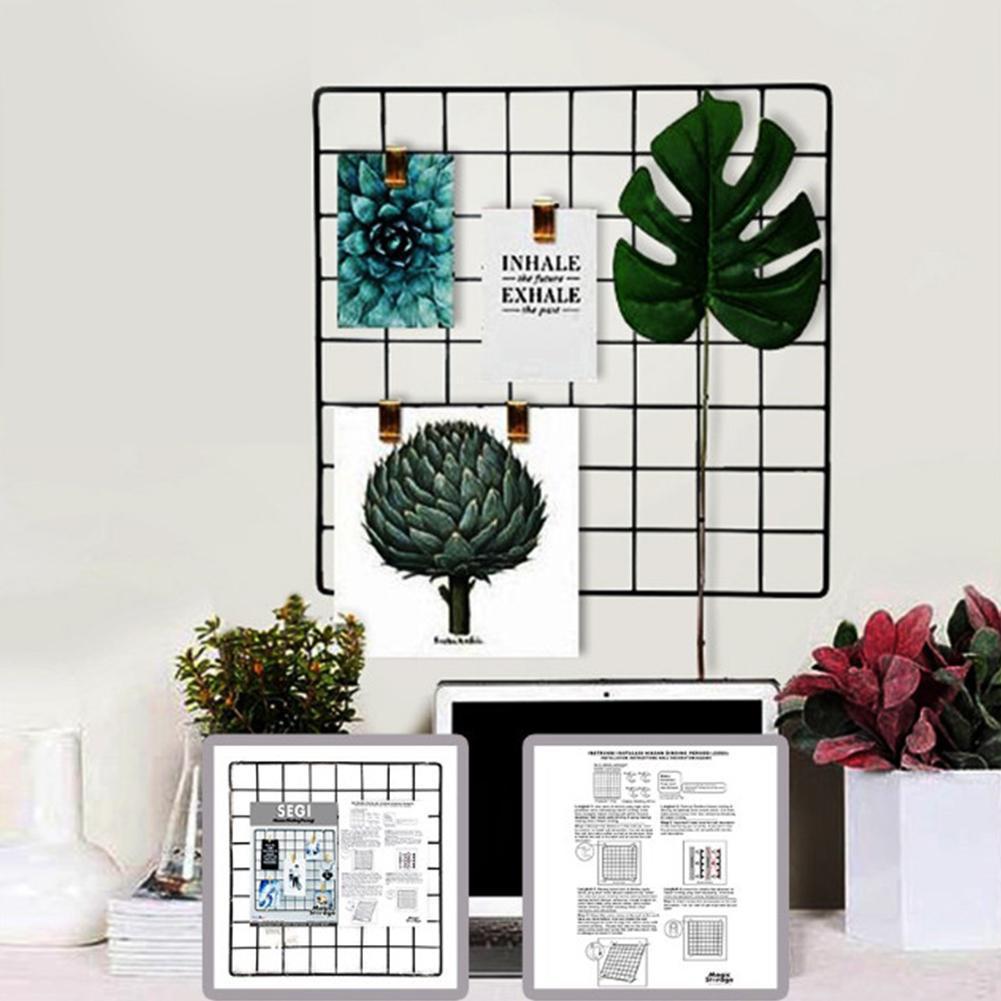 35 cm x 35cm jern gitter nordisk Kunst bilder som viser ramme parti metall sokkel mesh postkort diy stativer