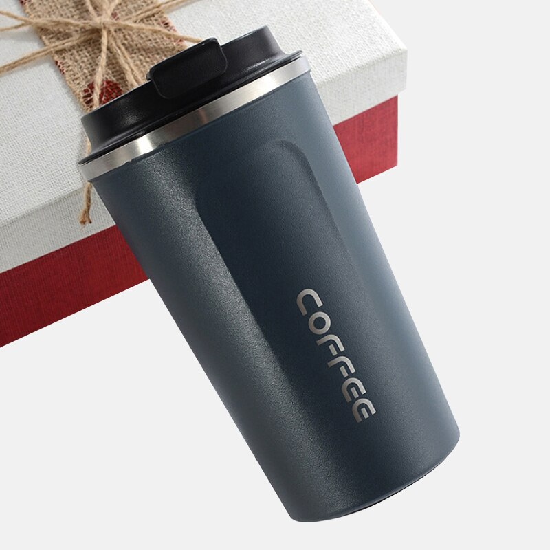 510/380ML Double acier inoxydable Thermos bouteille d'eau tasse à café épaissi voyage Thermo tasse pour Thermos fiole Termo café: 510ml / 5