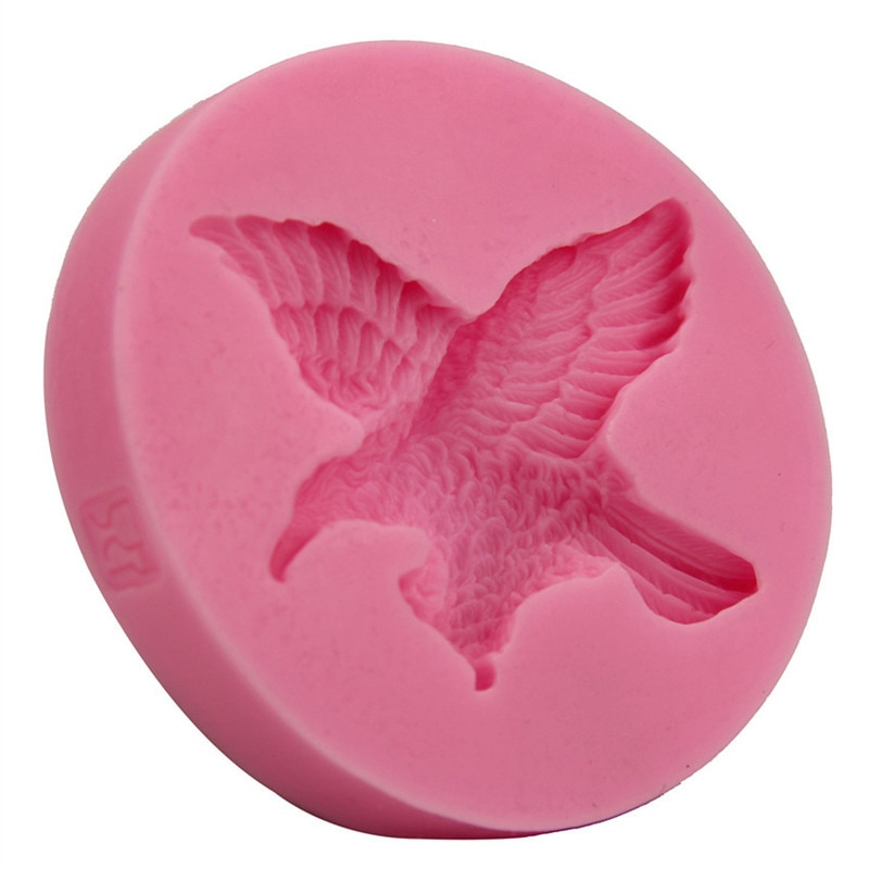 Siliconen zeepmal in de vorm van een adelaar, dier, doe-het-zelf, voor chocolade, fondant zeepmallen, mallen voor jabon taartdecoratie, handgemaakte zeepmal