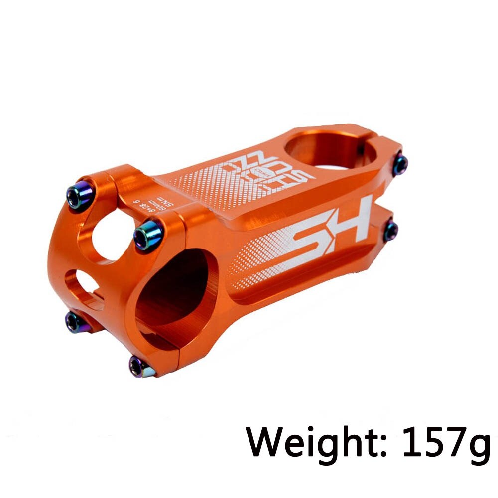 XC Behälter MTB Bunte Fahrrad Lenker Vorbau CNC Fahrrad Vorbau Mtb Rennrad Vorbau 0 Grad 31.8*80mm regenbogen Vorbau Fahrrad Teile