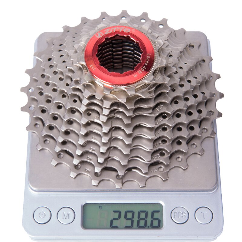 Outdoor road bike flywheel 11-speed 11-28T silver cassette flywheel folding small wheel bicycle rear tooth bicycle accessories