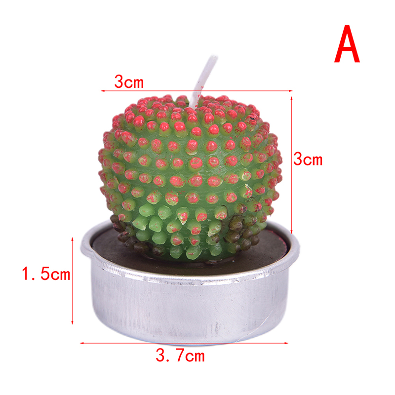 3d kaktuslys simulerede planter røgfri duftlys valentinsdagsfest boligindretning 1pc: -en