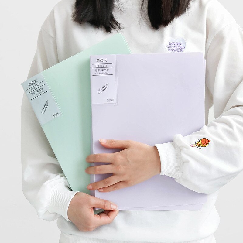 A4 File Document Folder Holder Organizer Strong Clamp Insert File Folder Plate Writing Board School Office Supply