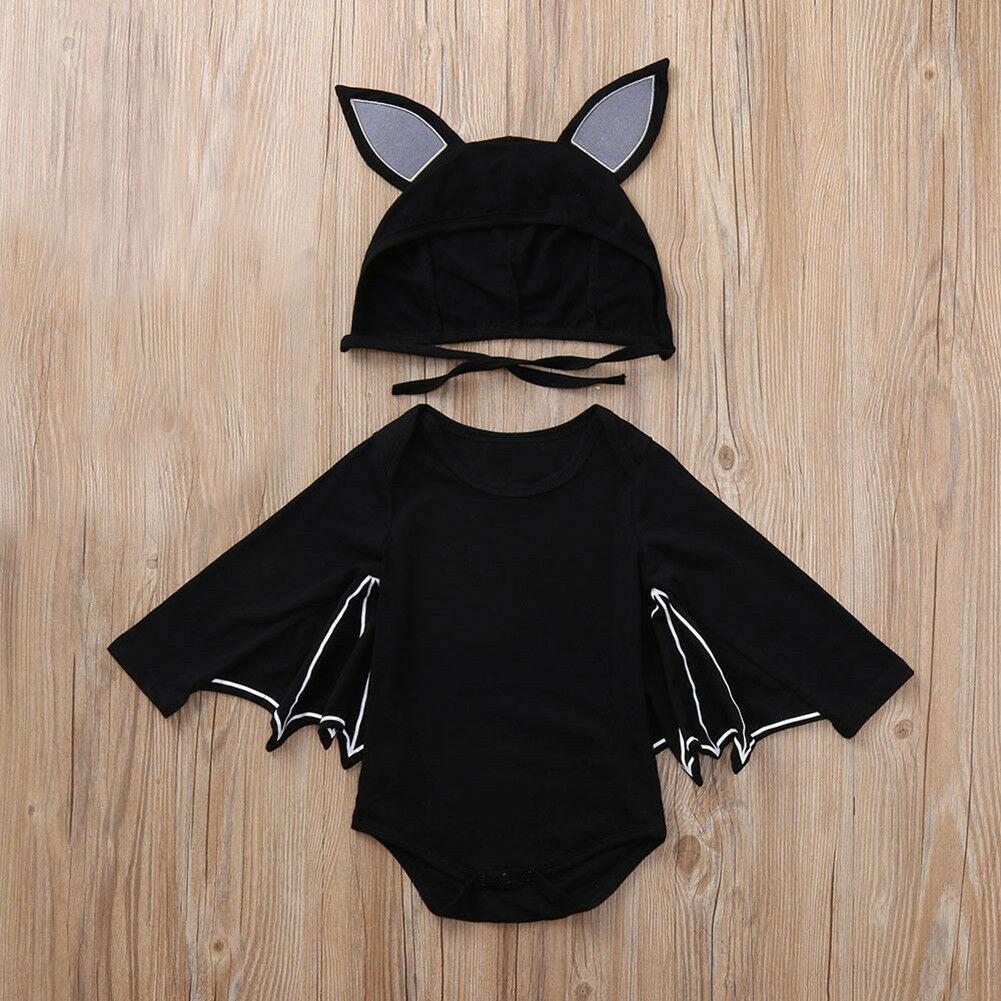Babykleding voor baby romper herfst winter baby jongen baby vleermuis kinderen jumpsuit mouw kostuum lange kleding meisje halloween  j6 q 2