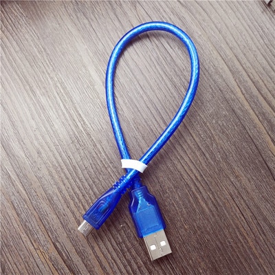 30cm usb 2.0 a han til micro usb 5 ben han data ladekabel ledning