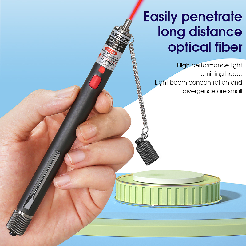 COMPTYCO FTTH Visual Fault Locator Optical Fiber Cable Tester Tool 5/10/20/30/50MW VFL 2.5MM(SC/FC/ST) Interface