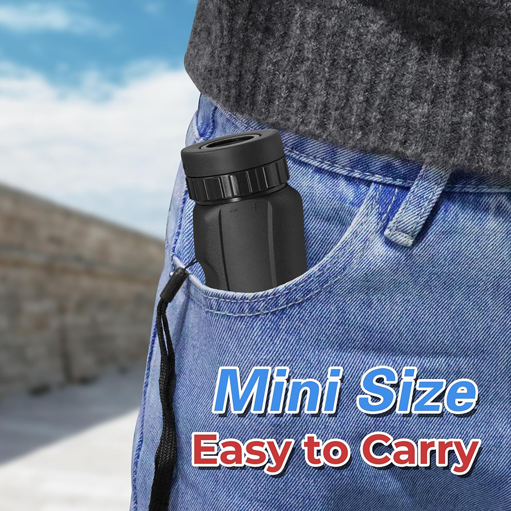 Telescopio de alta definición Monocular 8x25 mini bolsillo al aire libre impermeable Monocular compacto campamento de caza de aves Senderismo