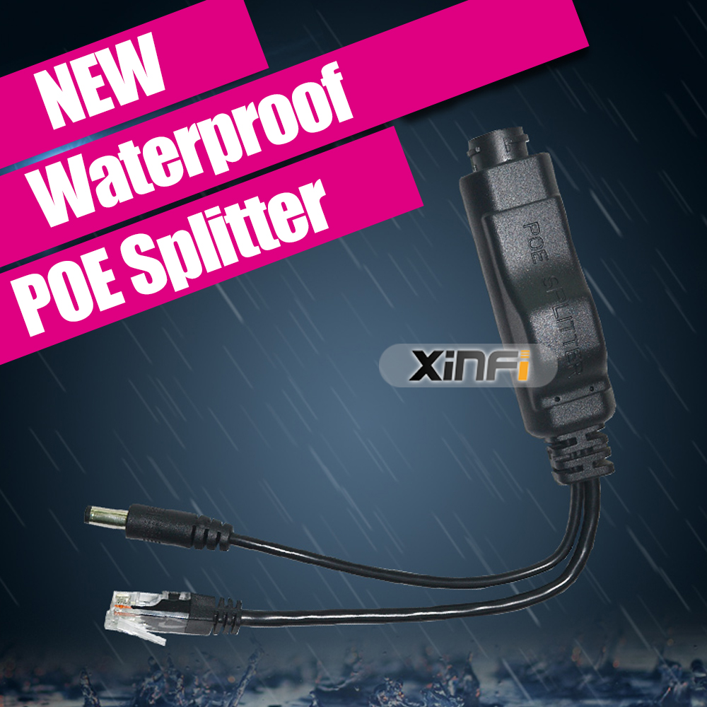 48 V zu 12 V Wasserdicht PoE Splitter Adapter Injektor Aktive POE stecker IEEE802.3af 10/100 Mt Für IP kamera AP 12 V/1,5A Dc-ausgang