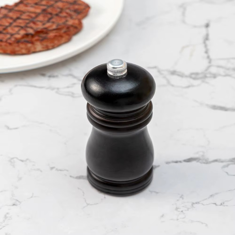 Black Pepper Mill Dutch Wood Manual Pepper Grinding Seasoning Bottle Grinder Pepper Mill