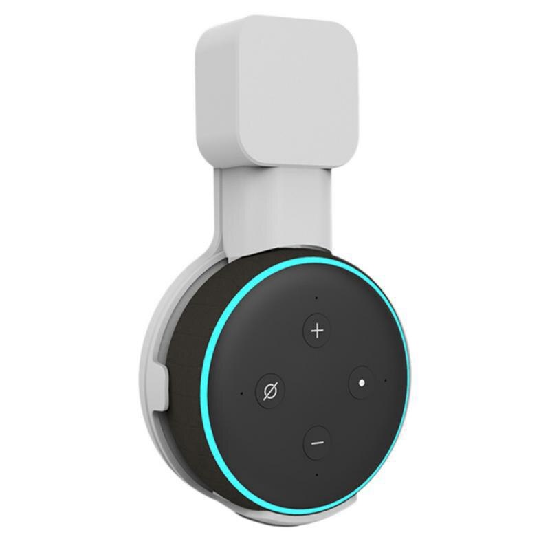 Outlet Wall Mount Stand For Echo Dot 3rd Speaker Wall Mount Speaker Holder Compact Hanger Holder Stand Grip For Echo Dot 3rd: white