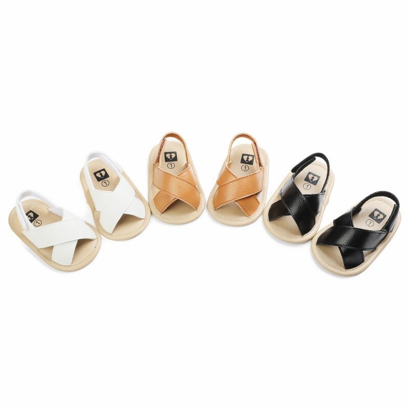 0-18m verão bebê meninos respirável anti-deslizamento sapatos criança macio soled primeiros caminhantes