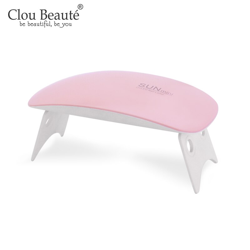 Clou Beaute Gel Polish Nail Lamp 24 w US Plug Droger LED UV Licht 6 w Mini Gel Nail Droger nagellak Manicure Fast Dry Nail Lamp: SUNmini pink