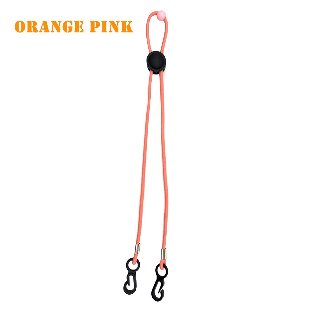 Justerbar ansigtsmaske lanyard handy mascarilla praktisk luftforurening sikkerhedsmaske hvile- og øreholder reb маскировать #m: Orange pulver 