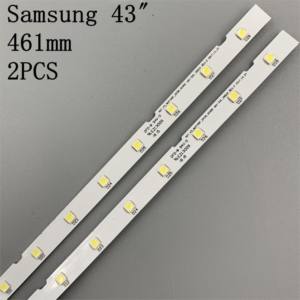 2 PCS/lot LED backlight strip for Samsung UN43NU7100 UE43NU7100U AOT_43_NU7100F UE43NU7120U UE43NU7170U BN96-45954A UE43NU7100