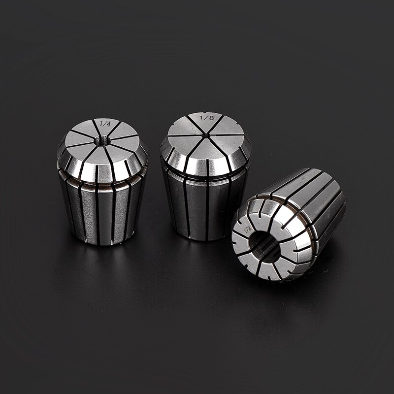 Mandrin à Pinces ER11/ER16/ER20 Pour Fraisage CNC - Jeu De Pinces Ressort Acier Carbone Argent