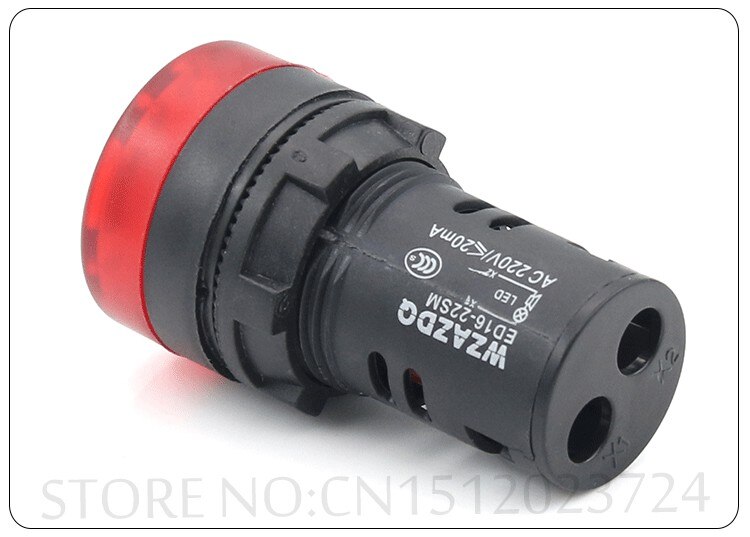 Buzzer ED16-22sm à son Intermittent, dispositif d'alarme, 22MM 12V 24V 110V 220V.