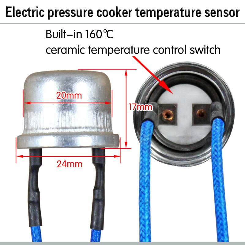 Termostato con Sensor de termostato para olla a presión eléctrica, sonda de Control de temperatura, arrocera, Control magnético, 1 ud.