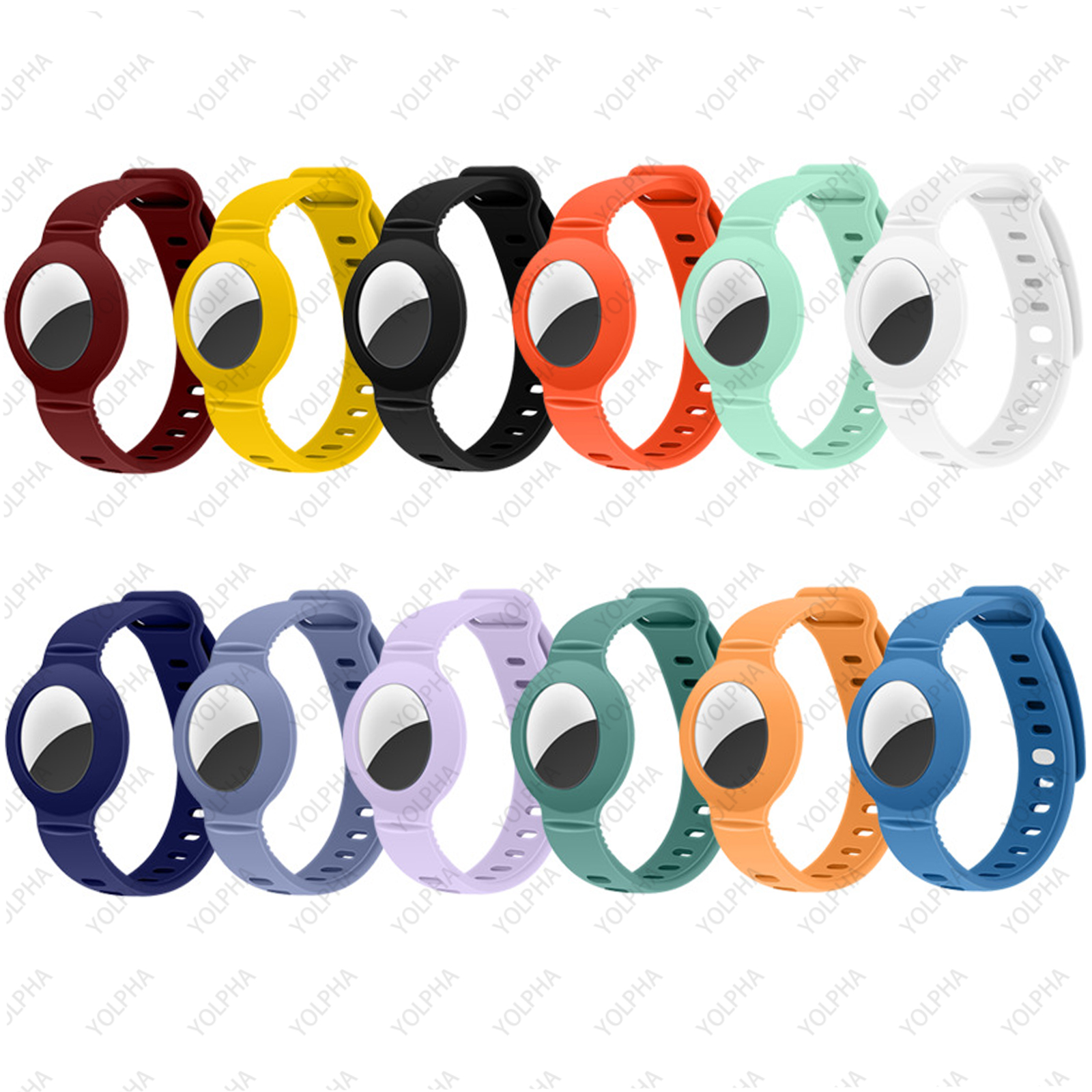 AirTag Case Silicone Strap Adjustable Wristband Anti-Scratch AirTag Protective Bracelet Holder Accessories Tracker for Children