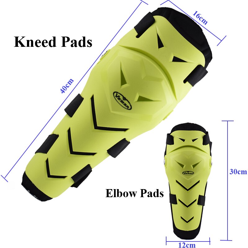 Ginocchiere VEMAR gomitiere + ginocchiere 4 pezzi PP conchiglia ginocchiere Moto ginocchiere motocross antiurto Moto resistente