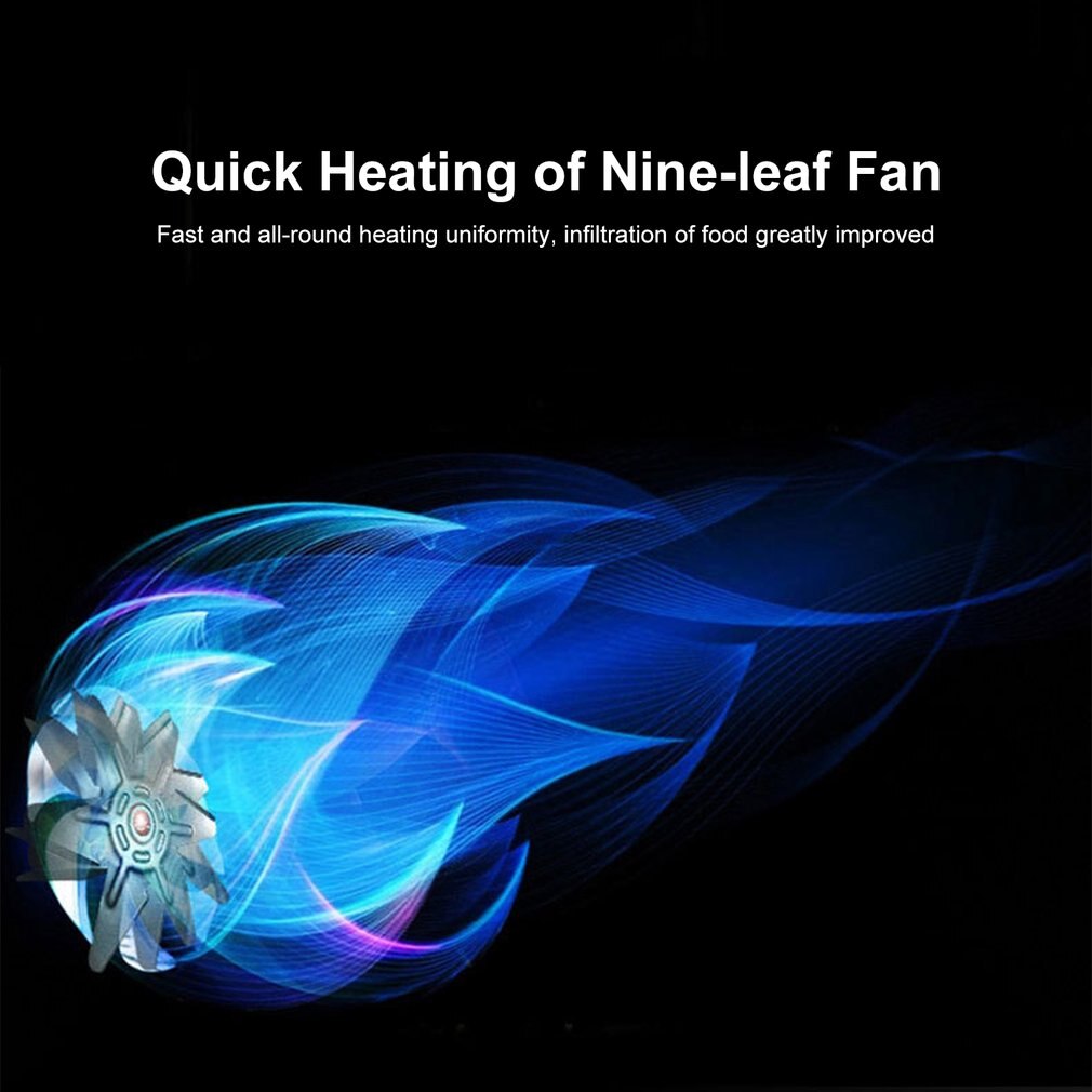 Air Fryer Large Capacity Air Fryer Household Smoke-free Electric Frying Pan Smart Touch Screen Fries Machine 1300W/2.6L