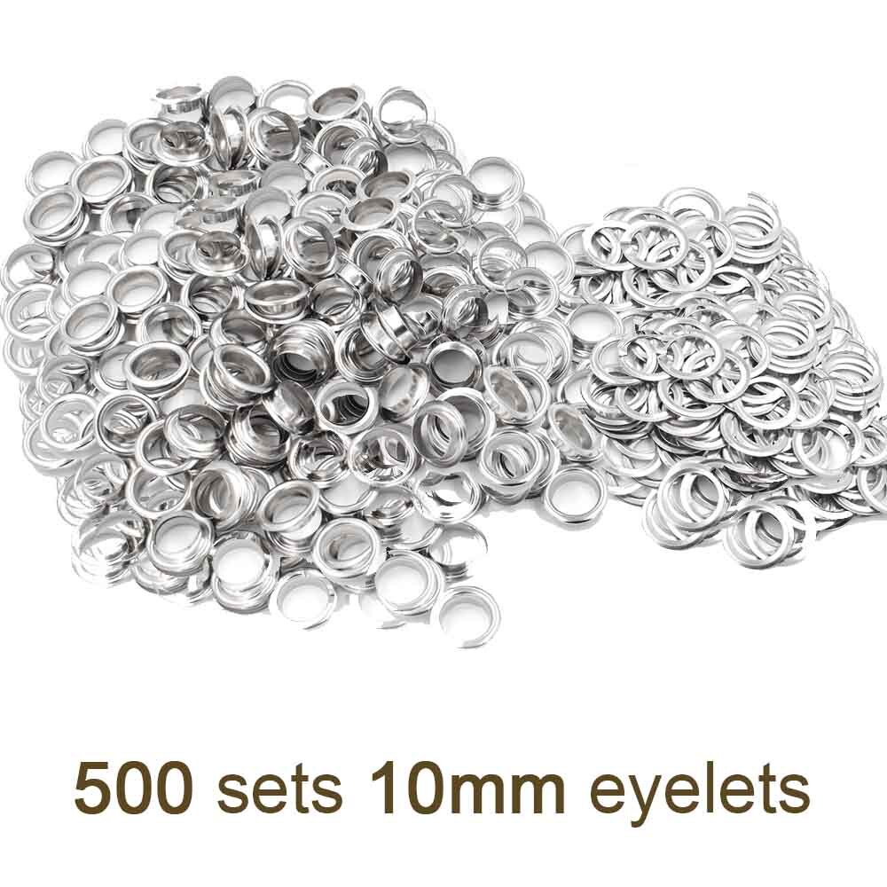 800 # eyelets. 200 sets /lot.inner diameter 10mm.Corn. Metal eyelets Sewing patches.clothes Bags and shoes accessories: 500 eyelets