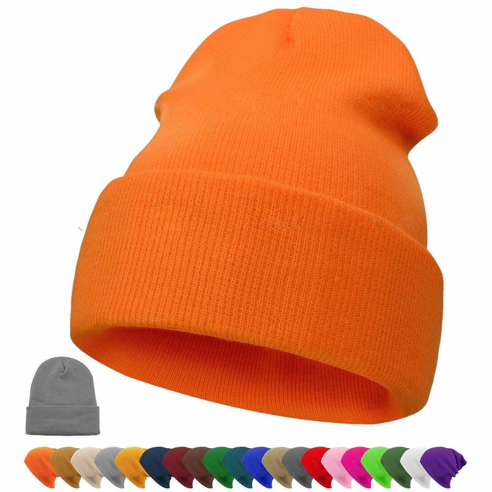 Vinterhuer hue almindelig strikhue efterår vinter varm skimanchet kasket uld blandinger bløde slouchy skull caps huer mænd kvinder